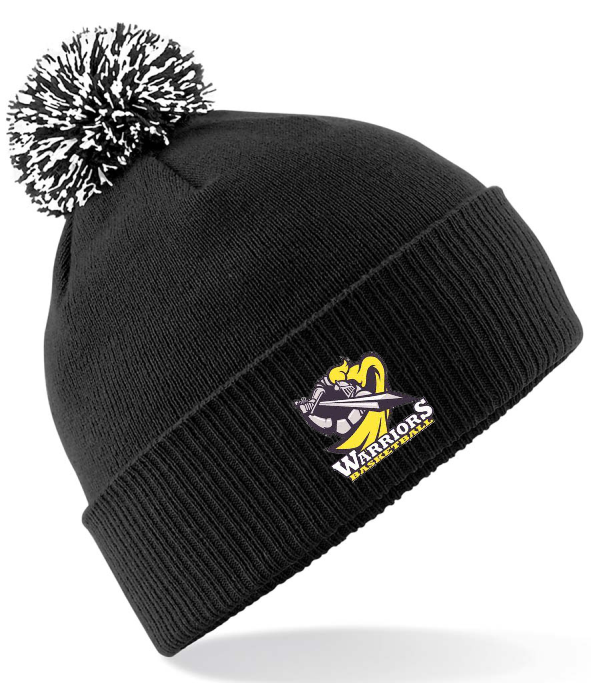 Shropshire Warriors Basketball Snowstar Beanie Hat - Black