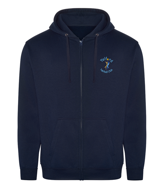 Telford Netball Club Adult Full Zip Hoody
