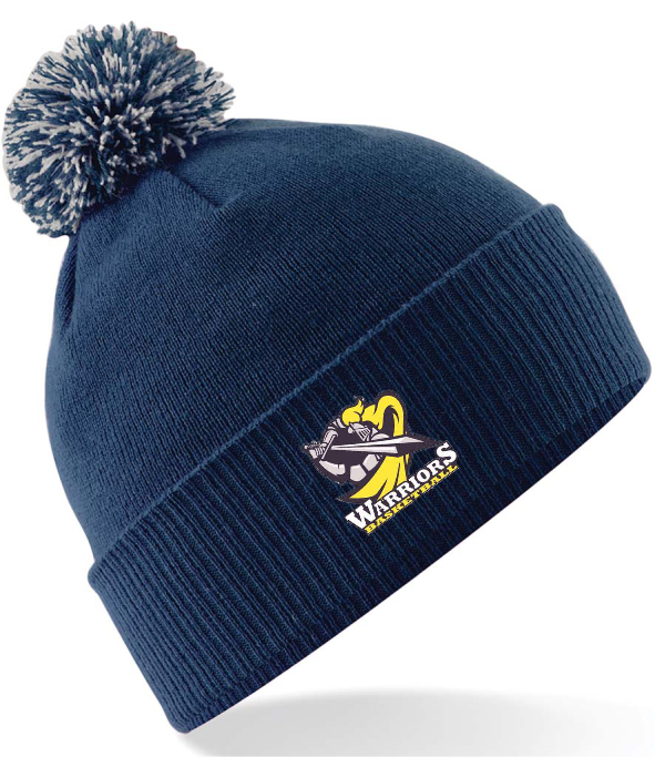 Shropshire Warriors Basketball Snowstar Beanie Hat - Navy