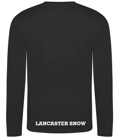 Lancaster Snow Long Sleeve Sports T Adults - Black
