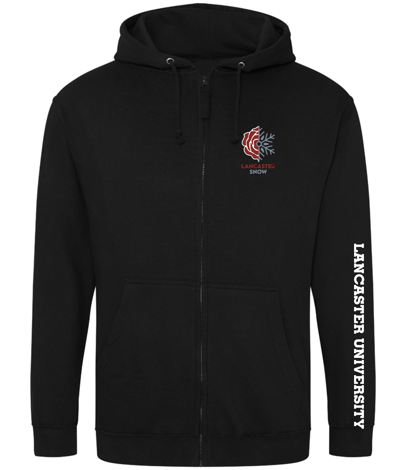 Lancaster Snow Full Zip Hoody Adults - Black