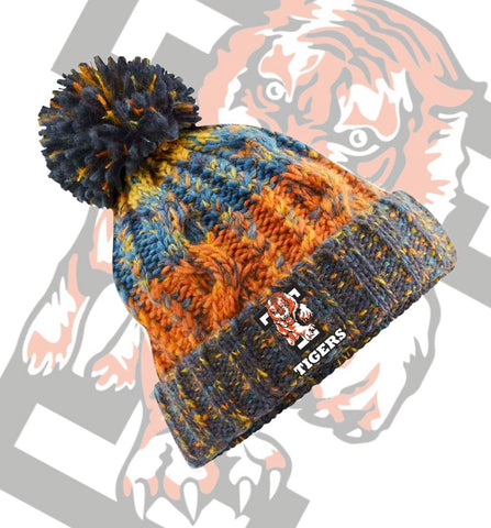 Telford Tigers Pompom Beanie Hat