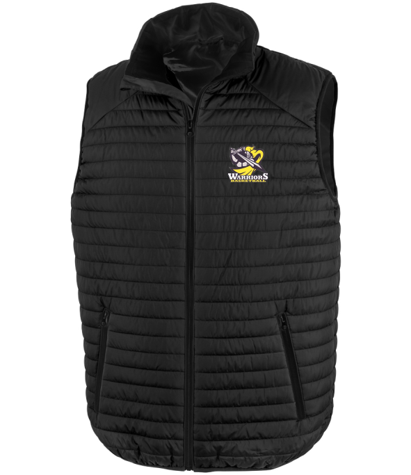 Shropshire Warriors Basketball Thermoquilt Gilet - Black