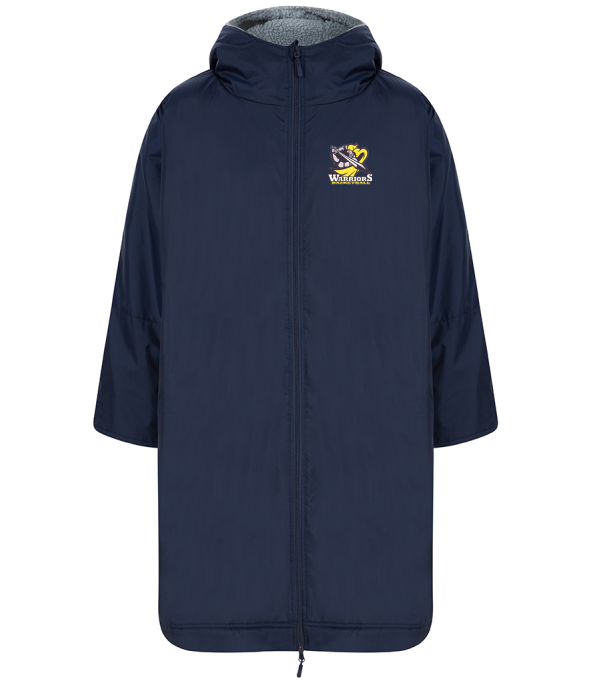 Shropshire Warriors Basketball All Weather Robe Adult - Navy
